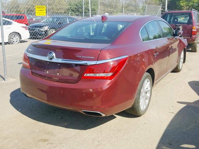 1G4GB5G39FF227629 - 2015 BUICK LACROSSE RED photo 4