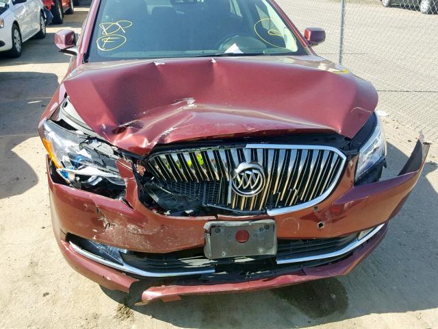 1G4GB5G39FF227629 - 2015 BUICK LACROSSE RED photo 9