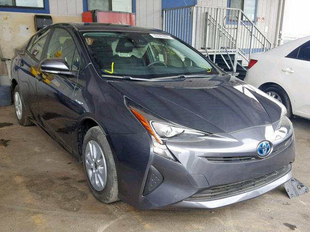 JTDKBRFU8J3081525 - 2018 TOYOTA PRIUS GRAY photo 1