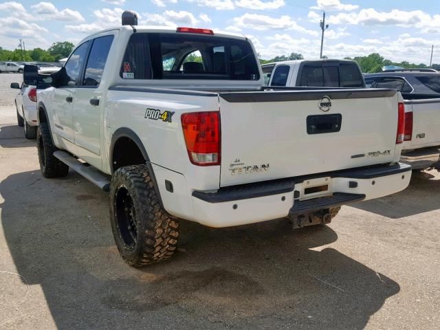 1N6BA0EC3EN509323 - 2014 NISSAN TITAN S WHITE photo 3