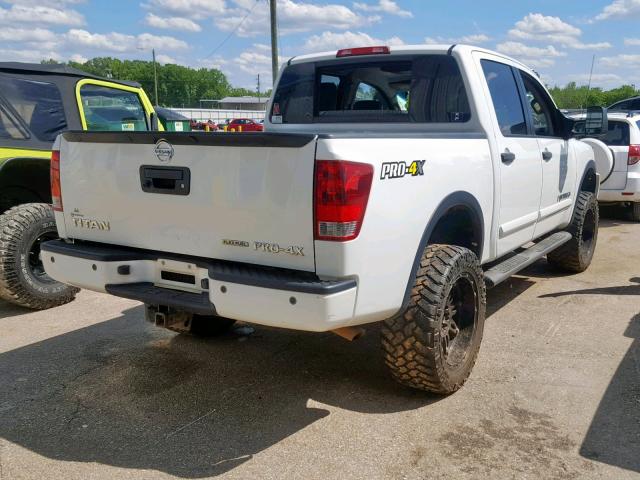 1N6BA0EC3EN509323 - 2014 NISSAN TITAN S WHITE photo 4