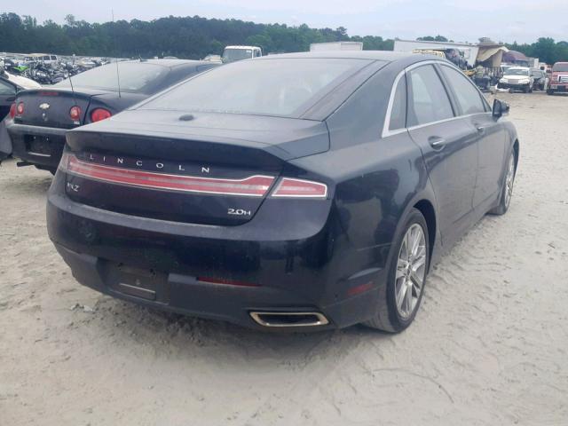 3LN6L2LU5ER804373 - 2014 LINCOLN MKZ HYBRID BLACK photo 4