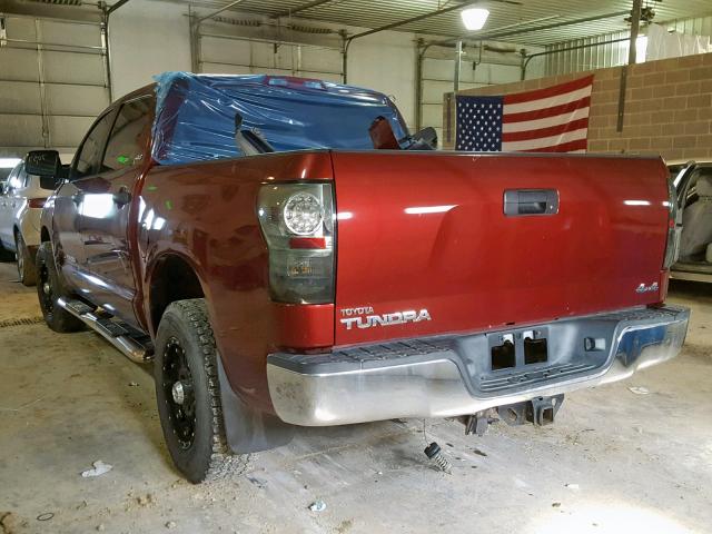 5TFDV54188X042762 - 2008 TOYOTA TUNDRA CRE RED photo 3