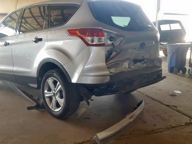 1FMCU0F70EUE53617 - 2014 FORD ESCAPE S SILVER photo 9