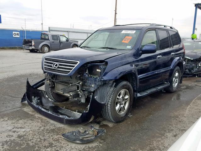 JTJBT20X480159105 - 2008 LEXUS GX 470 BLUE photo 2