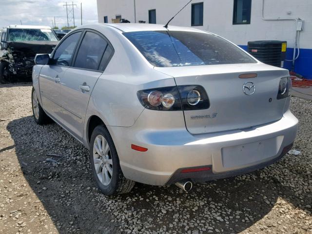 JM1BK324171675106 - 2007 MAZDA 3 S SILVER photo 3