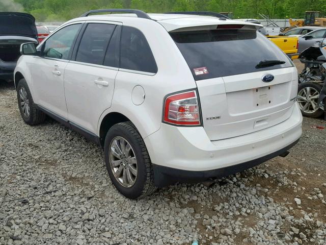 2FMDK4KC3ABA44452 - 2010 FORD EDGE LIMIT WHITE photo 3