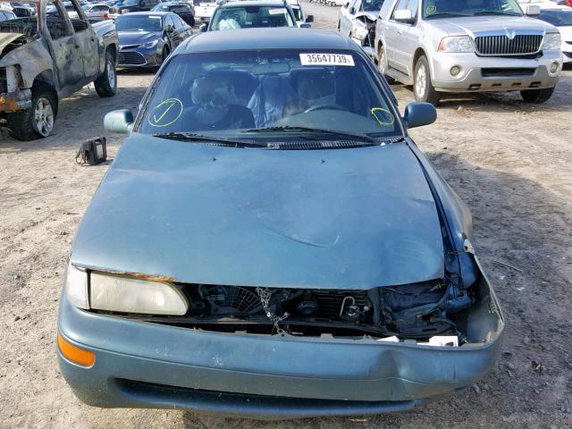 2T1BB02E0TC141348 - 1996 TOYOTA COROLLA DX GREEN photo 7