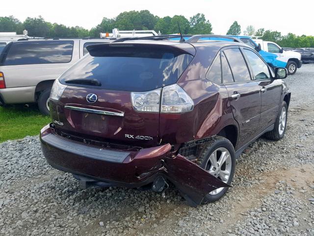 JTJHW31U582039961 - 2008 LEXUS RX 400H BLACK photo 4