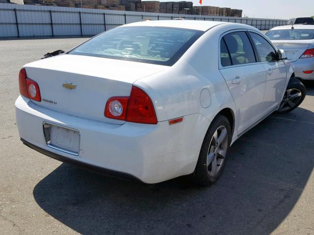 1G1ZC5E11BF368242 - 2011 CHEVROLET MALIBU 1LT WHITE photo 4