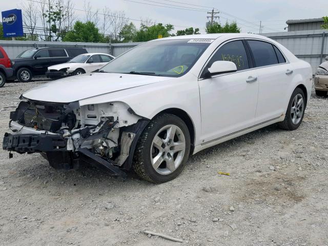 1G1ZH57B39F119913 - 2009 CHEVROLET MALIBU 1LT WHITE photo 2