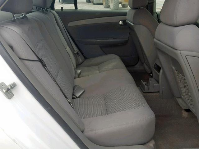 1G1ZH57B39F119913 - 2009 CHEVROLET MALIBU 1LT WHITE photo 6