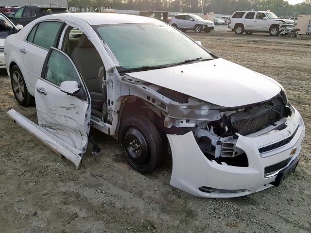 1G1ZC5E02CF150657 - 2012 CHEVROLET MALIBU 1LT WHITE photo 1