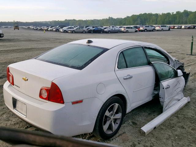 1G1ZC5E02CF150657 - 2012 CHEVROLET MALIBU 1LT WHITE photo 4