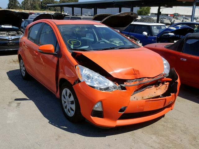 JTDKDTB3XC1031356 - 2012 TOYOTA PRIUS C ORANGE photo 1