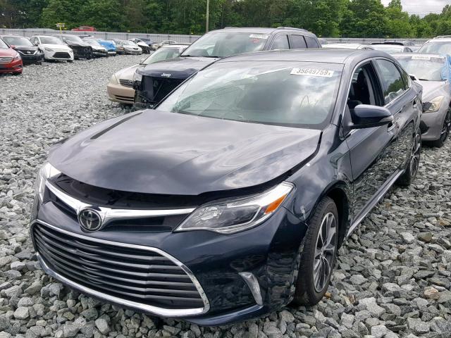 4T1BK1EB4JU284595 - 2018 TOYOTA AVALON XLE BLACK photo 2