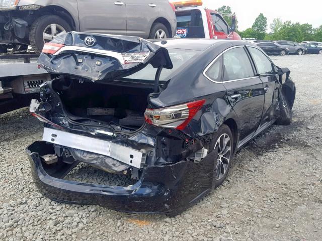 4T1BK1EB4JU284595 - 2018 TOYOTA AVALON XLE BLACK photo 4