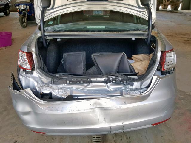 3VW1K7AJ5DM301037 - 2013 VOLKSWAGEN JETTA BASE SILVER photo 9