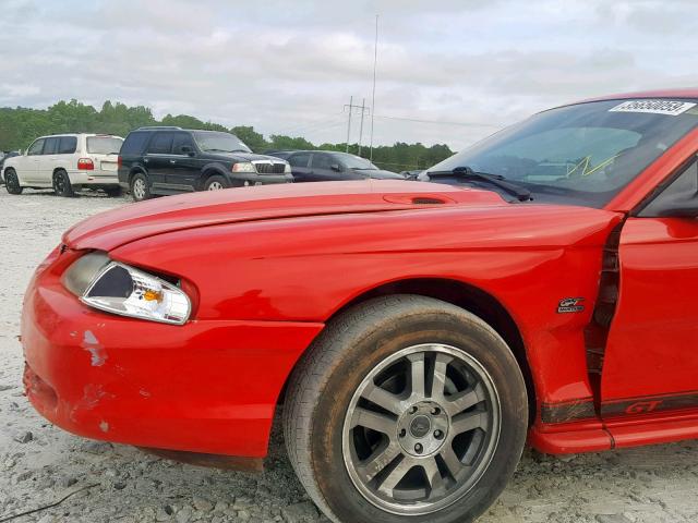 1FALP42TXRF105460 - 1994 FORD MUSTANG GT RED photo 10
