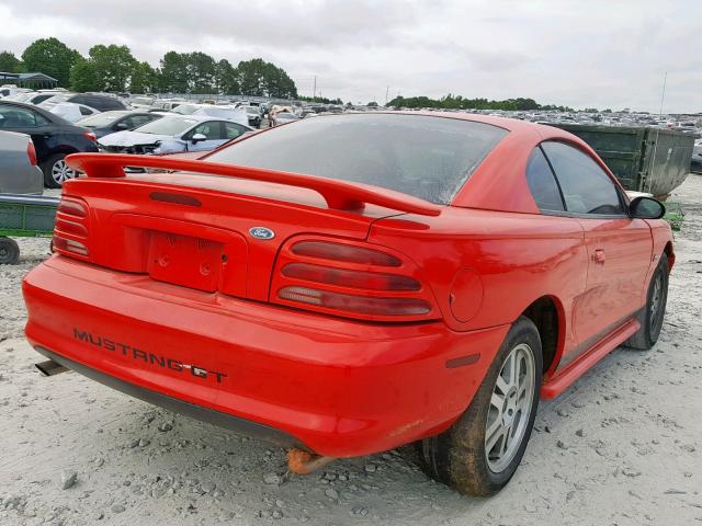 1FALP42TXRF105460 - 1994 FORD MUSTANG GT RED photo 4