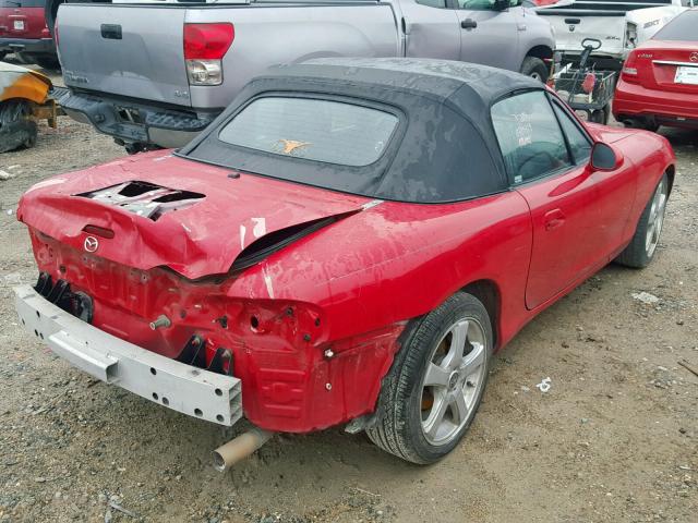 JM1NB353320228369 - 2002 MAZDA MX-5 MIATA RED photo 4