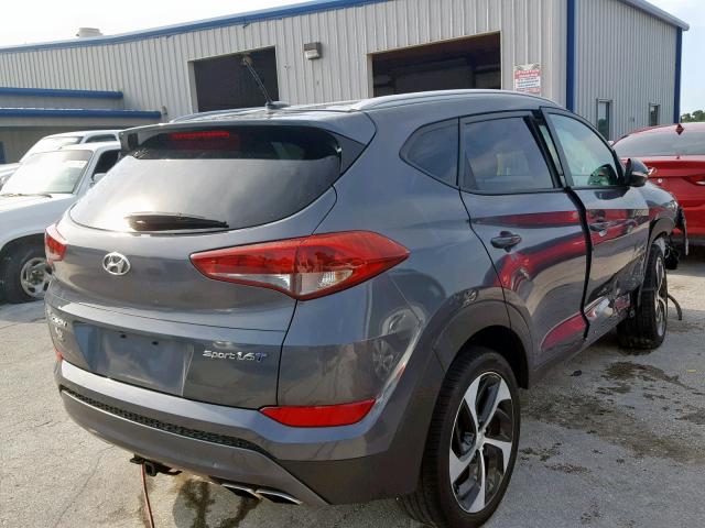 KM8J33A20GU107724 - 2016 HYUNDAI TUCSON LIM GRAY photo 4