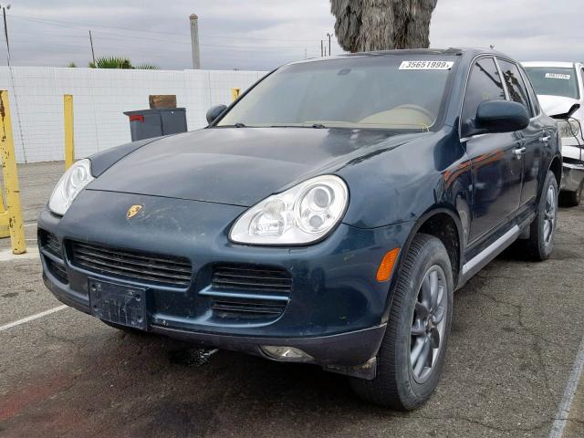 WP1AB29PX3LA60735 - 2003 PORSCHE CAYENNE S GREEN photo 2