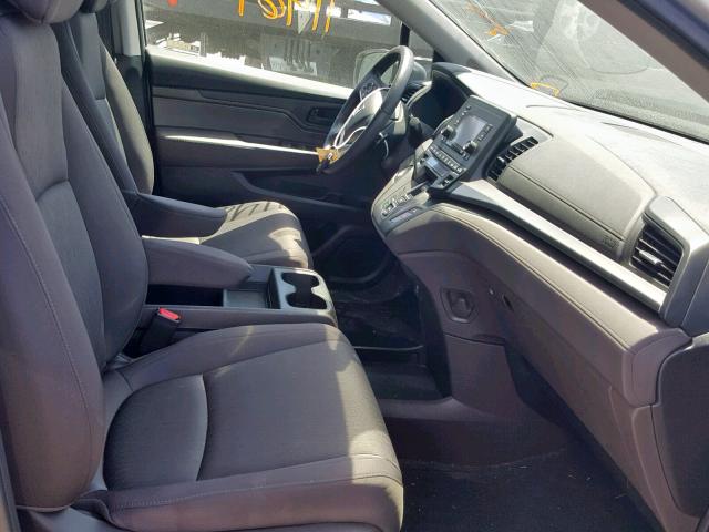 5FNRL6H2XKB011793 - 2019 HONDA ODYSSEY LX GRAY photo 5