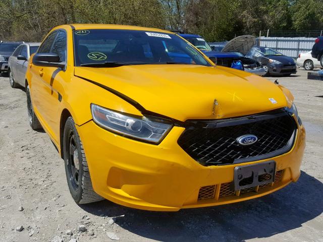 1FAHP2MK0EG158512 - 2014 FORD TAURUS POL YELLOW photo 1