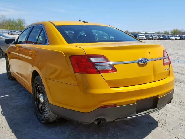 1FAHP2MK0EG158512 - 2014 FORD TAURUS POL YELLOW photo 3