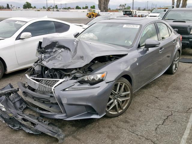 JTHBA1D20G5031090 - 2016 LEXUS IS 200T GRAY photo 2