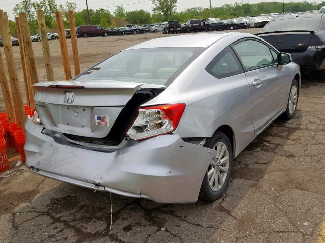 2HGFG3B8XCH531766 - 2012 HONDA CIVIC EX SILVER photo 4