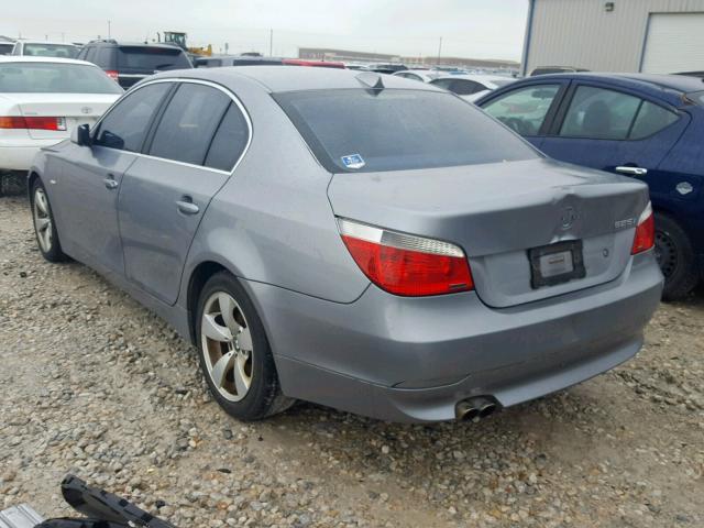 WBANE53567CW61761 - 2007 BMW 525 I GRAY photo 3