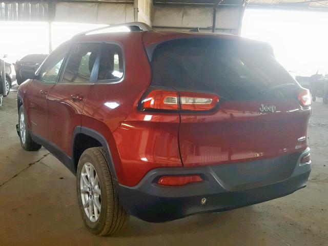 1C4PJLCB9HW521933 - 2017 JEEP CHEROKEE L RED photo 3