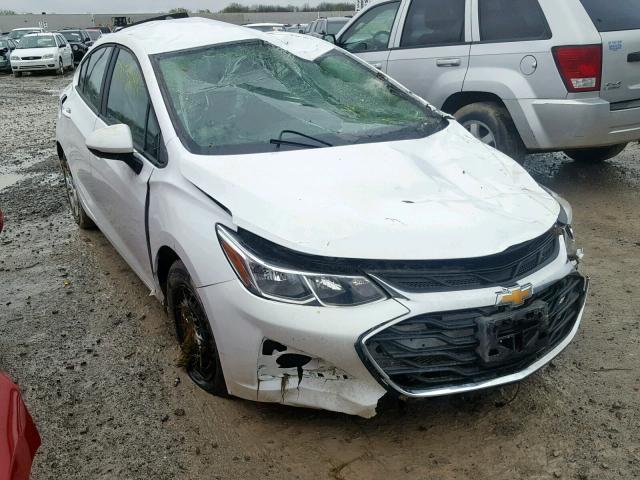 1G1BJ5SM7K7102918 - 2019 CHEVROLET CRUZE WHITE photo 1