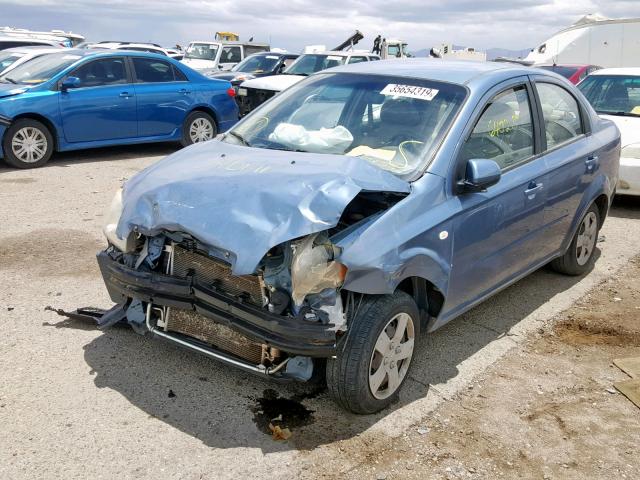 KL1TD56648B105710 - 2008 CHEVROLET AVEO BASE Mavi foto 2