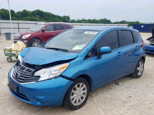 3N1CE2CP7EL388165 - 2014 NISSAN VERSA NOTE BLUE photo 2