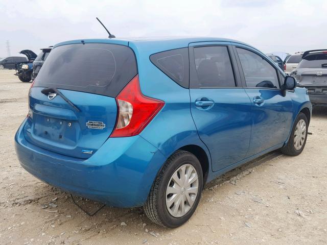 3N1CE2CP7EL388165 - 2014 NISSAN VERSA NOTE BLUE photo 4