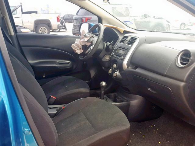 3N1CE2CP7EL388165 - 2014 NISSAN VERSA NOTE BLUE photo 5