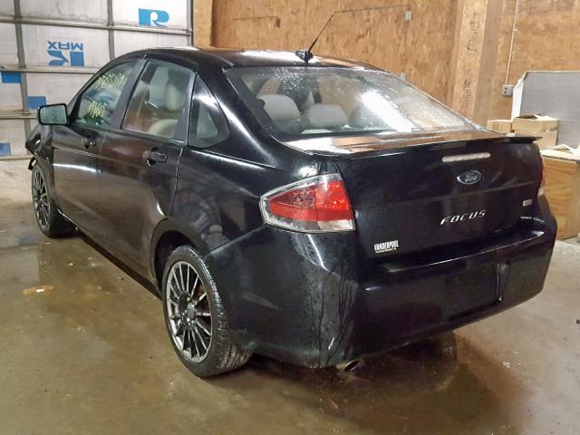 1FAHP3GN5AW272016 - 2010 FORD FOCUS SES BLACK photo 3