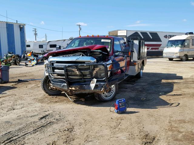 1FD0W5HT2EEA66548 - 2014 FORD F550 SUPER RED photo 2