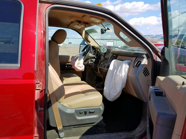 1FD0W5HT2EEA66548 - 2014 FORD F550 SUPER RED photo 5