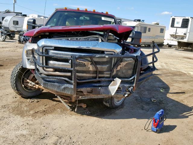 1FD0W5HT2EEA66548 - 2014 FORD F550 SUPER RED photo 9