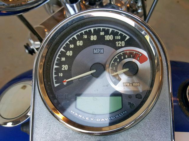 1HD1JL53XAB014269 - 2010 HARLEY-DAVIDSON FXSTC BLUE photo 8