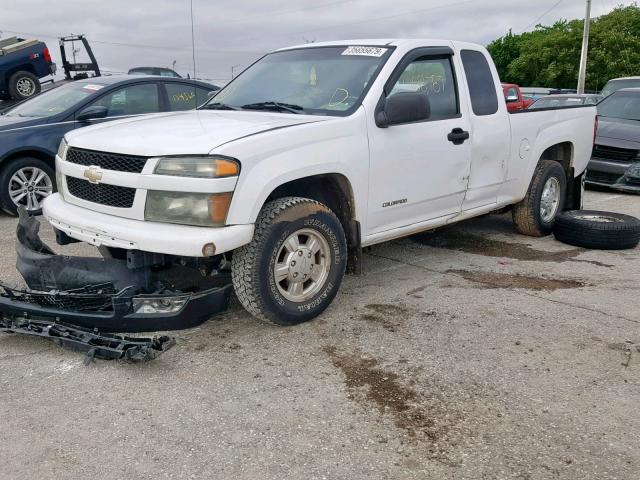 1GCCS198458252395 - 2005 CHEVROLET COLORADO WHITE photo 2