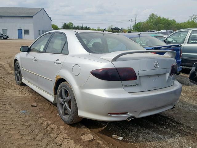 1YVHP80DX55M08168 - 2005 MAZDA 6 S SILVER photo 3