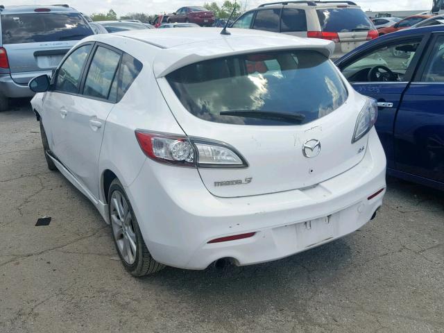 JM1BL1H55A1285408 - 2010 MAZDA 3 S WHITE photo 3