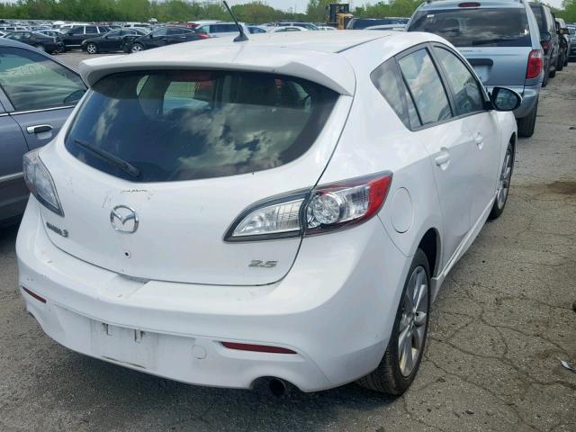 JM1BL1H55A1285408 - 2010 MAZDA 3 S WHITE photo 4