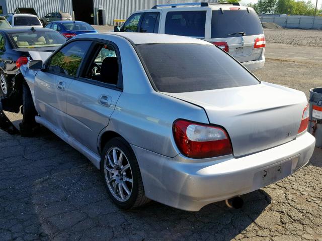 JF1GD29682G516354 - 2002 SUBARU IMPREZA WR SILVER photo 3