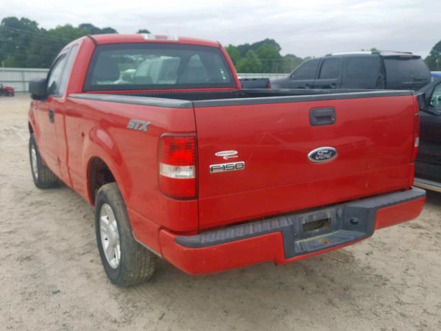 1FTRF12245KB97695 - 2005 FORD F150 RED photo 3